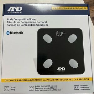 Bluetooth Body Composition Scale - Black- New